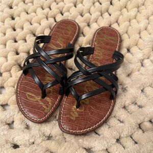 Sam Edelman Black Strappy Sandals